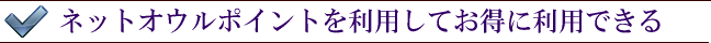 ネットオウルポイントを利用してお得に利用できる