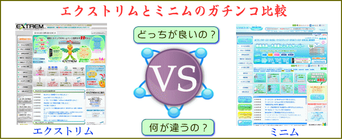 エクストリムとミニムのガチンコ比較